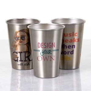 16 oz Stainless Steel Pint Glass
