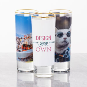 2.0 oz Gold Rim Shot Glass
