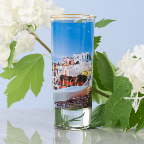 2.0 oz Gold Rim Shot Glass
